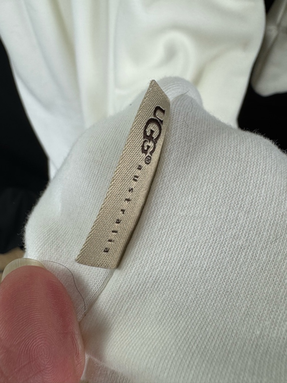 UGG Cream Plush Shawl-Collar Wrap Robe with Belt - Picture 4 of 9
